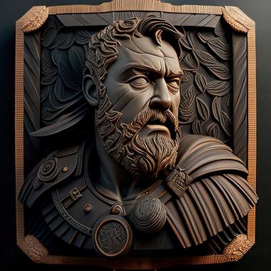 3D model Maximus GladiatorRussell Crowe (STL)